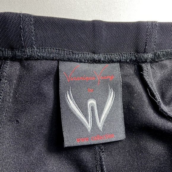 Veronique Young Stretch Mesh Maxi Skirt Sz 10 Made in USA Goth Grunge 90s Y2K - Picture 6 of 7